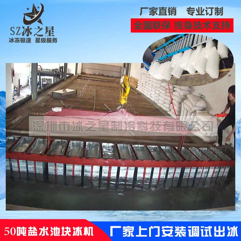 <strong>50噸鹽水池塊冰機(jī)</strong>